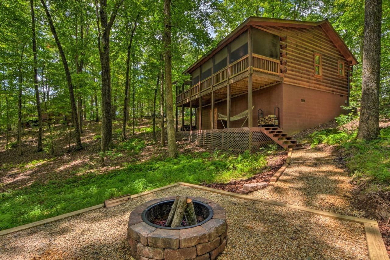 Pinot And Pine Chic Log Cabin About 5 Mi To Blue Ridge Exterior photo